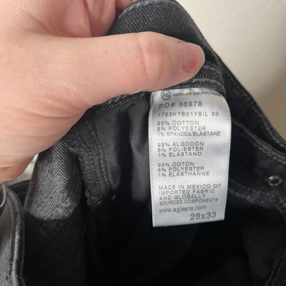 AG Adriano Goldschmied Mens Black Cloud Soft Denim Tellis Modern Slim Jeans 28 - Picture 9 of 10